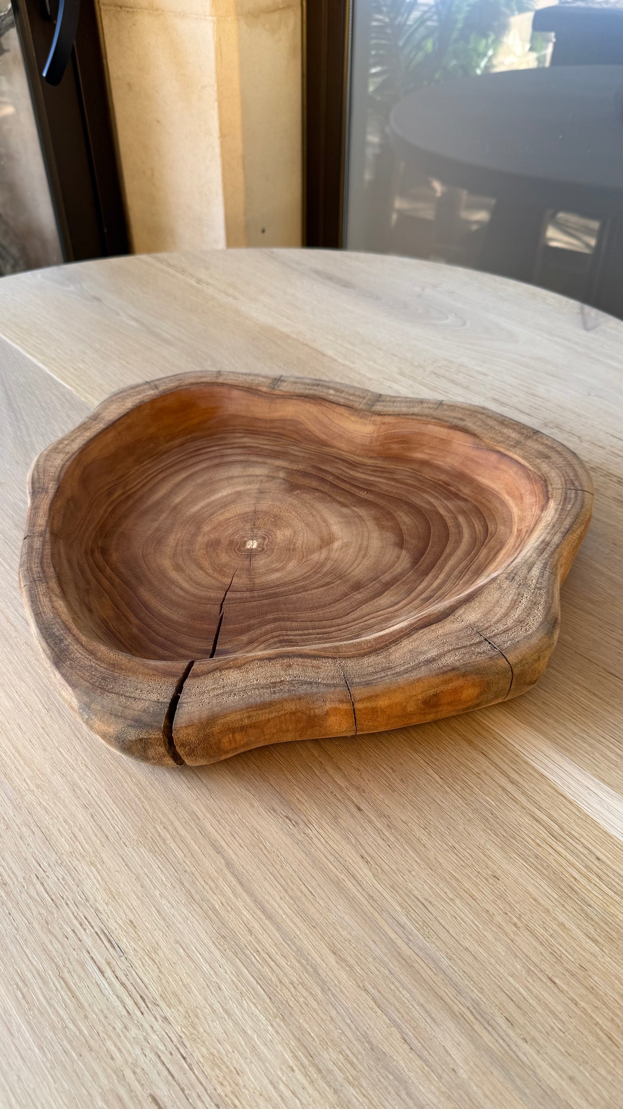 Centro de Mesa de Teca