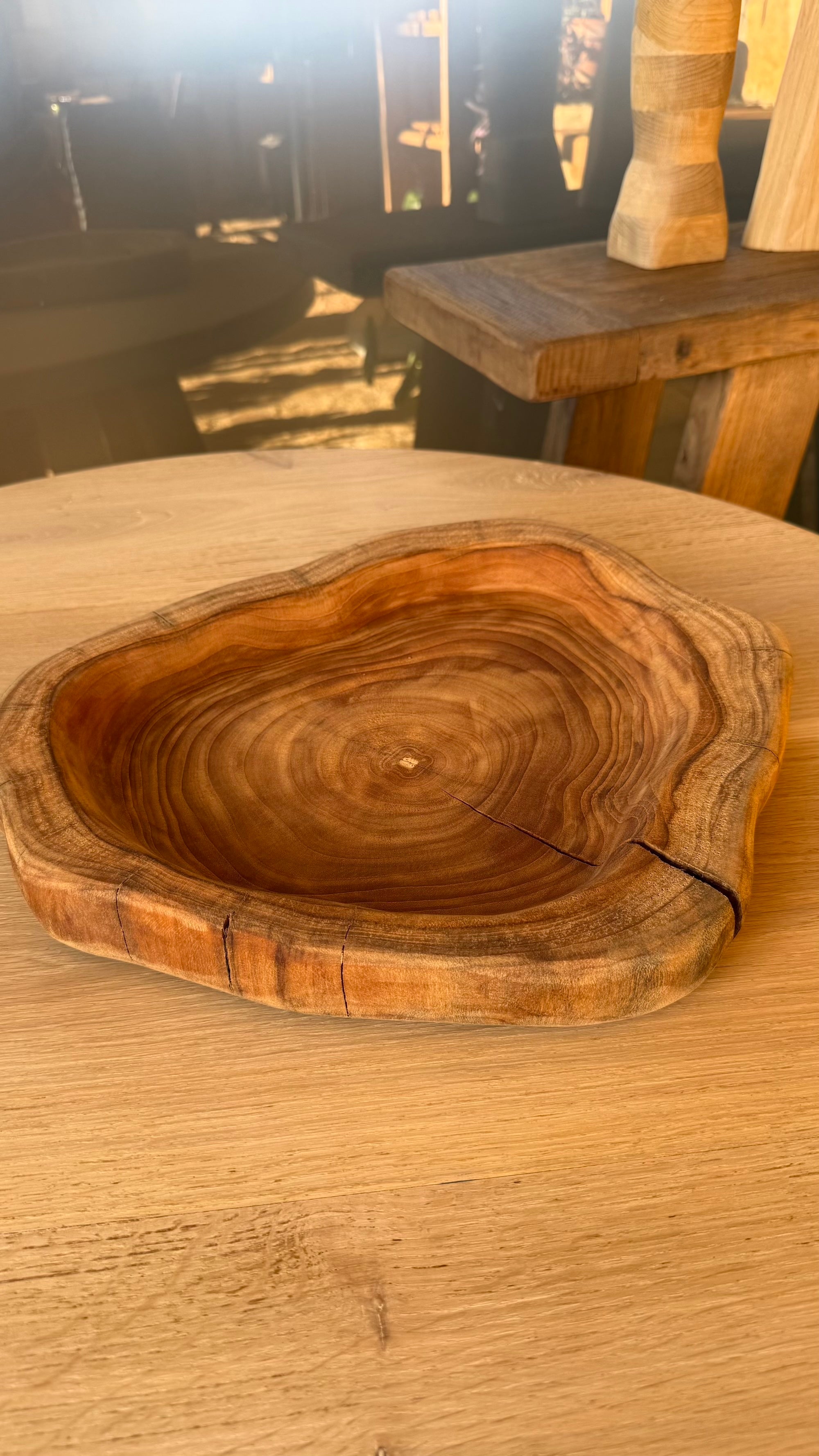 Centro de Mesa de Teca