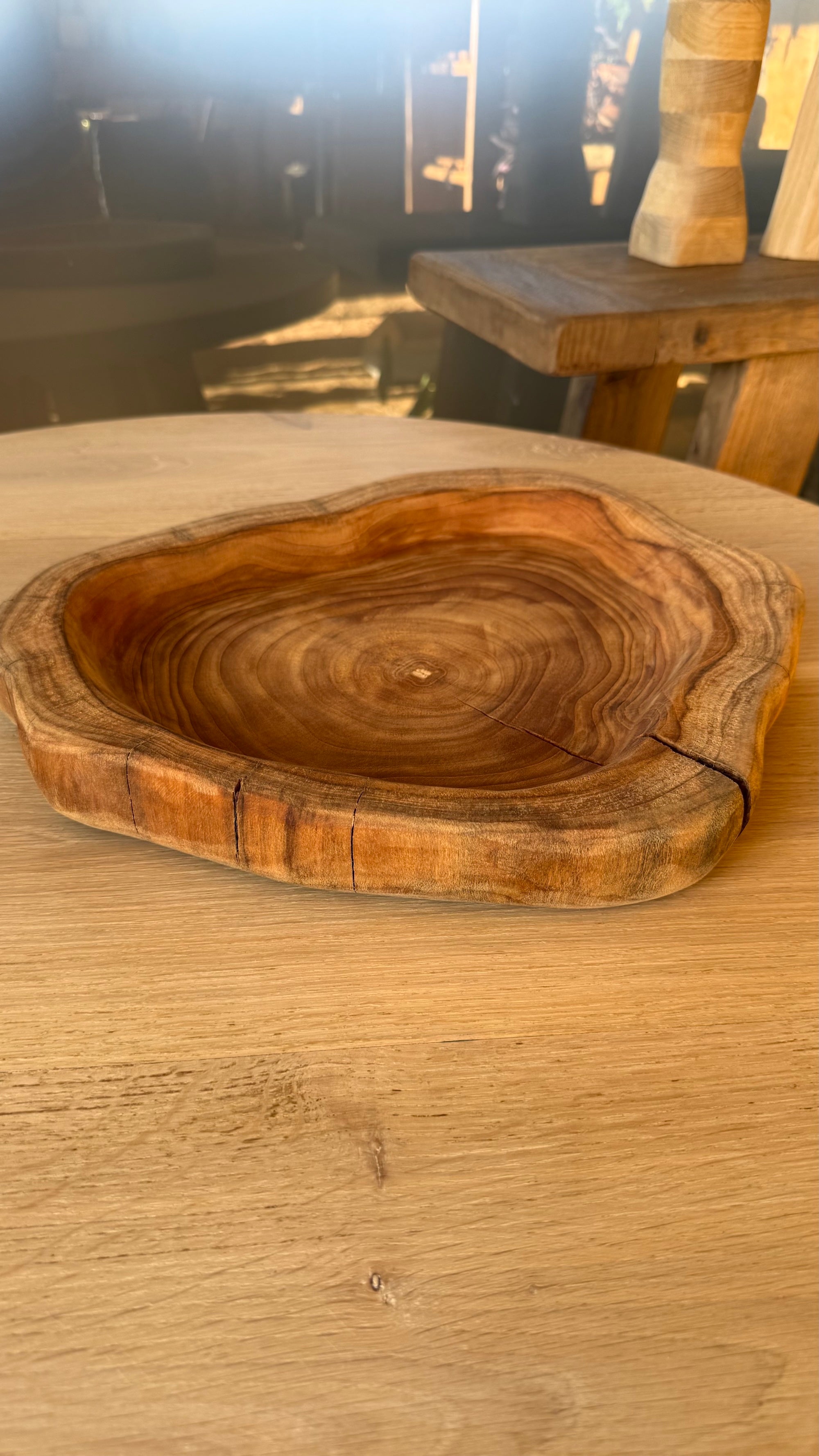 Centro de Mesa de Teca